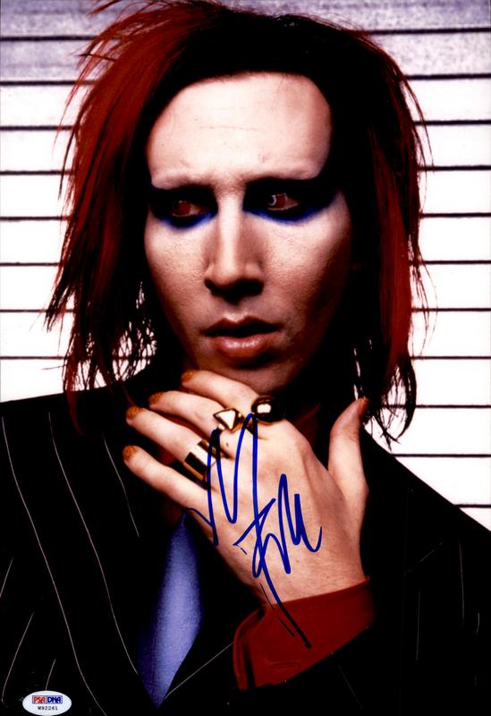 MARILYN MANSON SIGNED AUTOGRAPHED A4 PP PHOTO POSTER A 
