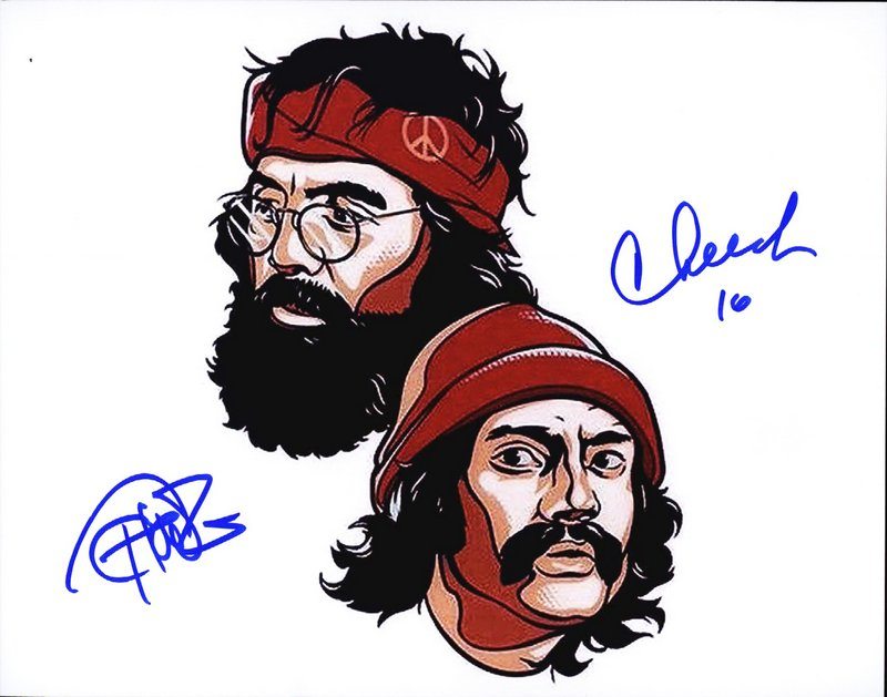 Cheech and Chong autographed photo not to be missed! 