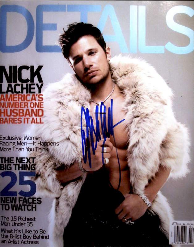 Nick Lachey of 98 Degrees signed AUTHENTIC 8x10, Free Ship